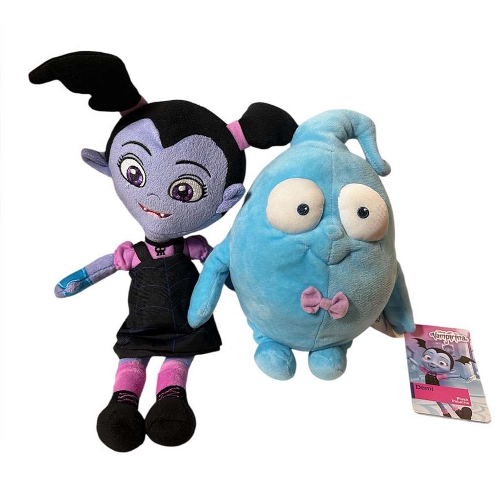 Disney Vampirina Plush Bundle Demi Ghost Girl Vampire Stuffed Animal Doll Toy